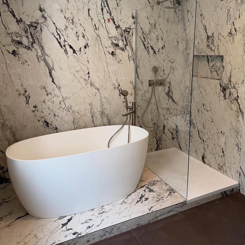 rivestimento bagno effetto marmo